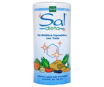 Sal yodada dietética hiposódica SOFAR 500 g. Sal yodada dietética hiposódica SOFAR 500 g.