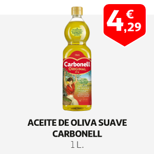 Aceite de oliva suave CARBONELL 1 L.