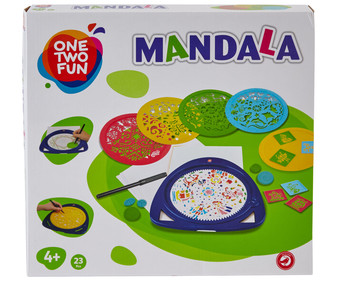 Juego para crear y colorear tus propios mandalas ONE TWO FUN ALCAMPO. Juego para crear y colorear tus propios mandalas ONE TWO FUN ALCAMPO.