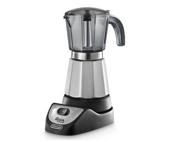 Cafetera tradicional moka eléctrica DELONGHI Alicia Plus EMK-6, capacidad 6 tazas, jarra transparente, apagado automático, potencia 550W. Cafetera tradicional moka eléctrica DELONGHI Alicia Plus EMK-6, capacidad 6 tazas, jarra transparente, apagado automático, potencia 550W.