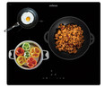 Placa inducción EDESA EIT-6328 R /A, 3 zonas de cocción, zona grande 28cm, potencia: 7200W, control táctil,A: 59cm.