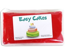 Pasta de azúcar de cobertura y modelage de color rojo EASY CAKES 250 g. Pasta de azúcar de cobertura y modelage de color rojo EASY CAKES 250 g.