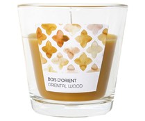 Vela en vaso perfumada, aroma oriental wood, tamaño S, ACTUEL.