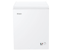 Arcón congelador CANDY CCHH 145, clasificación energética: F, H: 84,5cm, A: 63cm, F: 55,5cm, capacidad total: 145L.