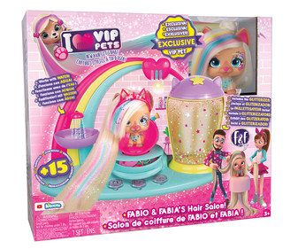 Conjunto de juego Peluquería de Fabio y Fabia con 13 accesorios y mascota exclusiva I LOVE VIP PETS. Conjunto de juego Peluquería de Fabio y Fabia con 13 accesorios y mascota exclusiva I LOVE VIP PETS.