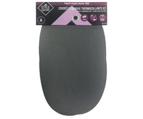 Codera termoadhesiva, color gris perla, set de 2 unidades, STYLE.