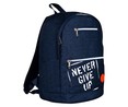 Mochila juvenil color azul marino con un compartimento y doble bolsillo exterior, 30x40x20cm YOUNG'S ATTITUDE ALCAMPO.