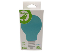 Bombilla Led E27, 9W=60W, luz fría, 806lm, PRODUCTO ALCAMPO.