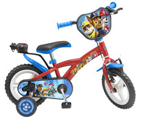 Bicicleta 30,48cm. (12 pulgadas) Patrulla canina, cuadro de acero y frenos delanteros Caliper, incluye botella DISNEY.