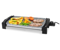 Plancha de asar CECOTEC Rock and Water 2500, 2150W, piedra Rockstone 45x25cm.