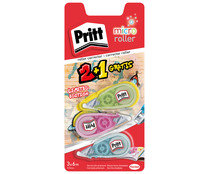 Lote de 3 cintas correctoras de 5 mm y 6 m, con aplicadores de colores PRITT. Lote de 3 cintas correctoras de 5 mm y 6 m, con aplicadores de colores PRITT.