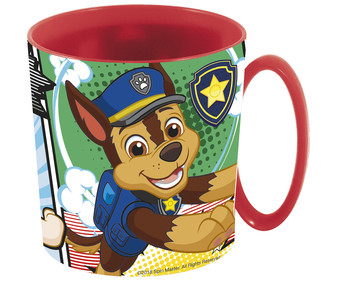 Taza infantil apta para microondas con diseño Patrulla Canina, 0,35 litros, PATRULLA CANINA.