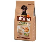 Comida para perro adulto sabor a pollo Medium.-Maxi  ULTIMA NATURE bolsa 7 kg. 
