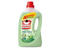Detergente líquido para lavadora con aloe vera OMINO BIANCO 40 lav.