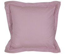Cojín liso color rosa pastel con tejido Half Panamá, 60x60+10cm., ACTUEL. Cojín liso color rosa pastel con tejido Half Panamá, 60x60+10cm., ACTUEL.