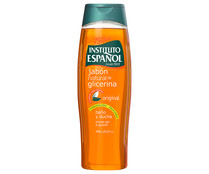 Gel de baño o ducha hidratante, con glicerina 100% vegetal INSTITUTO ESPAÑOL 750 ml.