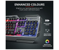 Teclado gaming TRUST GXT 856 Torac, placa superior metálica, iluminación multicolor, teclas multimedia, modo juego.
