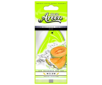 Ambientador de coche fabricado en celulosa para colgar, con olor a dulce y refrescante melón AERON Mon. Ambientador de coche fabricado en celulosa para colgar, con olor a dulce y refrescante melón AERON Mon.