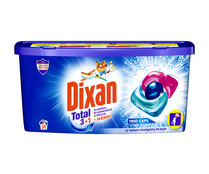 Detergente para ropa en cápsulas (Limpieza, luminosidad y frescor) DIXAN TRIO CAPS 34 uds.