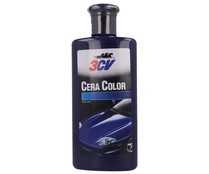 Bote de 250 mililitros de cera de color azul 3CV.