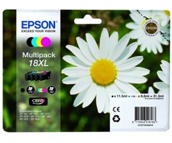 18XL pack 4 cartuchos de tinta de colores 18XL pack 4 cartuchos de tinta de colores