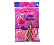 Guantes de látex y algodón flocado talla grande 8-8 1/2 PRODUCTO ALCAMPO 1 par