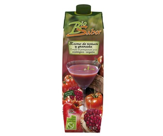 Zumo de tomate y granada ecológico 1 litro Zumo de tomate y granada ecológico 1 litro
