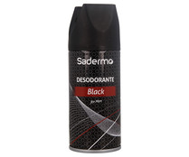 Desodorante en spray para hombre SADERMO Black 150 ml.