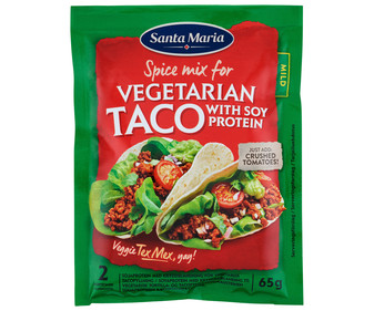 Sazonador tacos vegetariano santa maría 2 UDS. 65 G. Sazonador tacos vegetariano santa maría 2 UDS. 65 G.