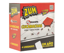 Gel trampas cucarachas (cebo + insecticida) ZUM 4 uds.