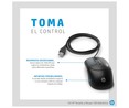 Set de teclado y ratón HP 160 (6HD76AA), conexión Usb.