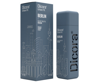 Eau de toilette para hombre con vaporizador en spray DICORA Urban fit Berlin 100 ml. Eau de toilette para hombre con vaporizador en spray DICORA Urban fit Berlin 100 ml.