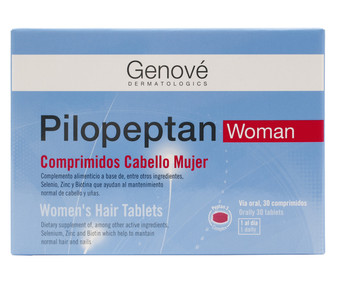 Complemento alimenticio para mujeres que ayuda al mantenimiento del cabello y uñas PILOPEPTAN 30 comprimidos. Complemento alimenticio para mujeres que ayuda al mantenimiento del cabello y uñas PILOPEPTAN 30 comprimidos.