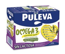 Preparado lacteo desnatado, sin lactosa y enriquecido con ácido oleico y Omega 3 PULEVA Omega 3 6 x 1l.