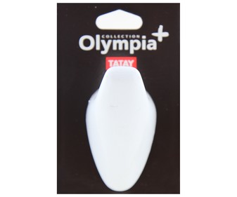 Percha colgador de bano fabricado en PVC de color blanco TATAY Olympia. Percha colgador de bano fabricado en PVC de color blanco TATAY Olympia.