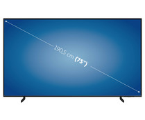 Televisión 190,5 cm (75") QLED SAMSUNG ﻿QE75Q64BAUXXC 4K, HDR 10+, SMART TV, WIFI, BLUETOOTH, TDT T2, USB reproductor y grabador, 3HDMI, 3100HZ.