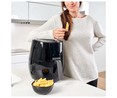 Freidora sin aceite BLACK + DECKER BXAF3500E, 1500W, capacidad 3L, temporizador, termostato 200°C.