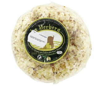 Queso de cabra con almendras LA YERBERA 450 g. Queso de cabra con almendras LA YERBERA 450 g.