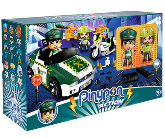 Conjunto de juego con coche y moto de la Guardia Civil, PINYPON ACTION. Conjunto de juego con coche y moto de la Guardia Civil, PINYPON ACTION.