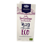 Leche semidesnatada sin lactosa Eco ASANA 1 l.