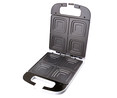 Sandwichera COMELEC SA1208, 1400W, placas cuadradas, indicador luminoso,