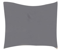 Funda de almohada cuadrada color gris 48% algodón, 55x55cm., ACTUEL.