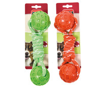 Cuerda con dos bolas para perros RIGA 1 uds.