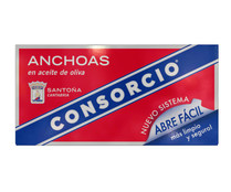 Filetes de anchoa en aceite de oliva CONSORCIO 45 g.