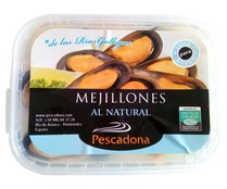 Mejillón cocido al natural PESCADONA bandeja 150 gr. 