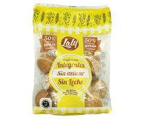 Magdalenas integrales, sin azúcar, sin leche LALY 440 g.
