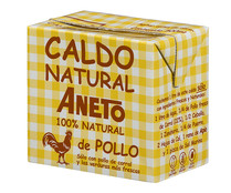 Caldo natural de pollo ANETO 500 ml.