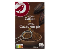 Cacao en polvo puro 100 % cacao PRODUCTO ALCAMPO 250 g.