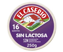 Queso en porciones sin lactosa 16 quesitos EL CASERIO 250 g.