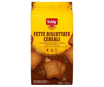 Biscottes de cereales sin gluten SCHAR 250 gr, Biscottes de cereales sin gluten SCHAR 250 gr,